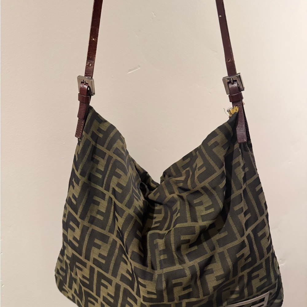 Authentic Fendi vintage Zucca Monogram Shoulder Bag